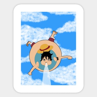 Gum Gum balloon (Luffy) Sticker